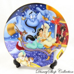 Piatto Collezione Aladino CLASSICI DEI CARTONI ANIMATI DISNEY Kenleys Aladdin Jasmine Jafar 1992