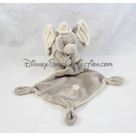Duvet handkerchief Dumbo DISNEY NICOTOY stars elephant gray beige bow 37 cm