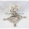 Doudou mouchoir Dumbo DISNEY NICOTOY étoiles éléphant gris beige noeud 37 cm