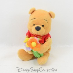 Plush Winnie the Pooh DISNEY STORE bouquet of flowers tulle seated 14 cm