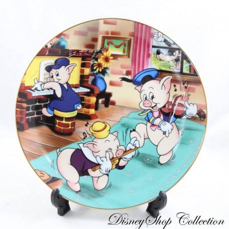 Il piatto della collezione 3 Little Pigs CLASSICI DEI CARTONI ANIMATI DISNEY Kenleys I porcellini (R14)