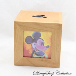 Cube photo frame Mickey DISNEY Britto collection block wood 4 sides 11 cm