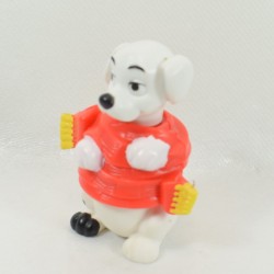 Figurine jouet chiot MCDONALD'S Mcdo Les 101 Dalmatiens écharpe rouge Disney 6 cm