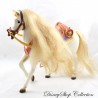 Jouet cheval à poupée Maximus DISNEY Raiponce blanc doré figurine plastique 25 cm