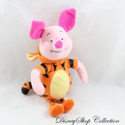 Peluche cochon Porcinet DISNEY Jemini déguisé en Tigrou 20 cm