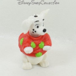 Figurine jouet chiot MCDONALD'S Mcdo Les 101 Dalmatiens pull rouge noel Disney 7 cm