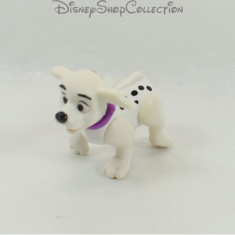 Figura cachorro de juguete MCDONALD'S Mcdo Los 101 dálmatas articulados collar morado Disney 6 cm