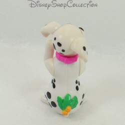 Figura cachorro de juguete MCDONALD'S Mcdo Los 101 Dálmatas Holly Navidad Disney 8 cm