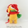Plush Winnie the Pooh DISNEY Christmas bell green scarf suspension 20 cm