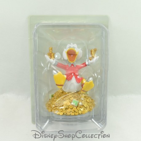 Harzfigur Ente Picsou DISNEY Hachette auf seinem Haufen Gold Onkel von Donald 12 cm