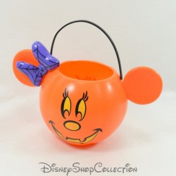Cubo de caramelo Minnie DISNEY PARKS calabaza Halloween Espantoso y encantador 10 cm
