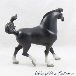 Figurine Khan cheval DISNEY Mulan noir et blanc étalon pvc 17 cm