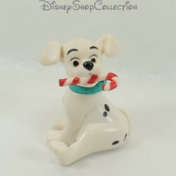 Figurine jouet chiot MCDONALD'S Mcdo Les 101 Dalmatiens sucre d'orge Noël Disney 6 cm