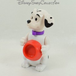 Figura cachorro de juguete MCDONALD'S Mcdo Los 101 Dálmatas Cuenco rojo Disney 7 cm