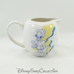 Pichet à lait grand-mère Donald DISNEY ombres jaune bleu crème pot à lait céramique 13 cm