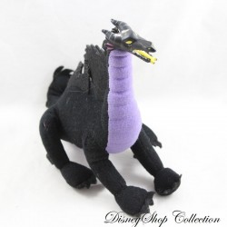 Mini poupée peluche Maléfique dragon DISNEY La Belle au Bois Dormant Les Vilains noir violet 20 cm