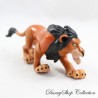 Figurine articulée lion Scar DISNEY Le Roi Lion frère de Mufasa marron pvc 12 cm