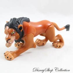 Figurine articulée lion Scar DISNEY Le Roi Lion frère de Mufasa marron pvc 12 cm