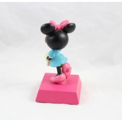 Statuetta di resina Minnie DISNEY tu sei così carino rosa blu 15 cm