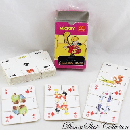 Juego de cartas Kuzco the Megalo Emperor DISNEY McDonald's Vintage Mickey's Diary