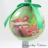 Boule de Noël Cars DISNEY Pixar Flash McQueen vert bonnet Noël