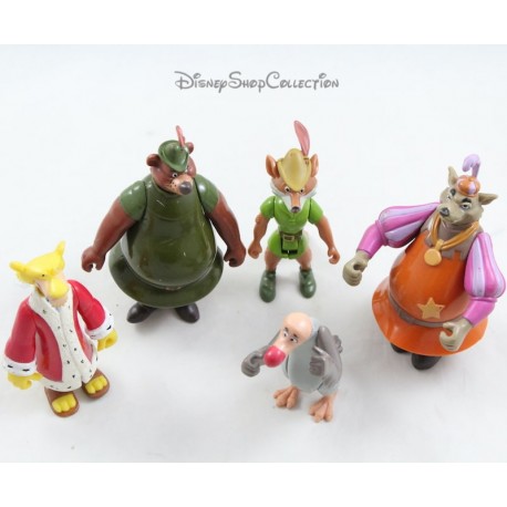 Set of 5 articulated figurines DISNEY Robin Hood pvc 10 cm - Dis