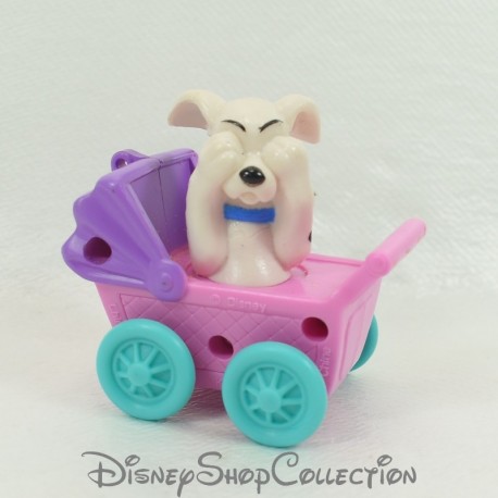 Figura cachorro de juguete MCDONALD'S Mcdo Los 101 dálmatas páramos rosa Disney 6 cm