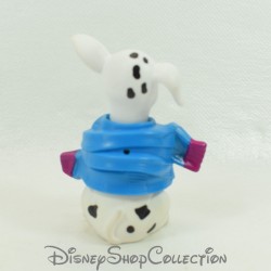 Figurine jouet chiot MCDONALD'S Mcdo Les 101 Dalmatiens écharpe bleue et violette Disney 6 cm