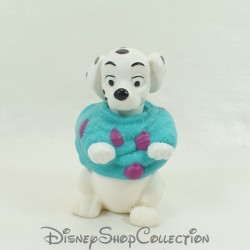 Figure toy puppy MCDONALD'S Mcdo The 101 Dalmatians green sweater Christmas Disney 7 cm