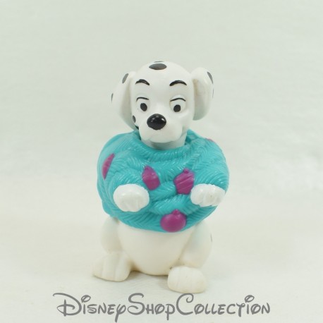 Cucciolo giocattolo di figura MCDONALD'S Mcdo I 101 dalmati maglione verde Natale Disney 7 cm