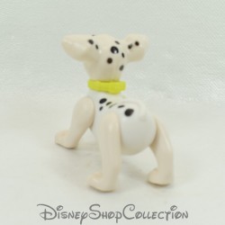 Figurine jouet chiot MCDONALD'S Mcdo Les 101 Dalmatiens noeud rouge collier jaune Disney 6 cm