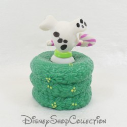 Figurine jouet chiot MCDONALD'S Mcdo Les 101 Dalmatiens sucre d'orge sapin vert  Disney 8 cm