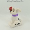Figura cachorro de juguete MCDONALD'S Mcdo Los 101 dálmatas collar de bolas rojas azul Disney 6 cm
