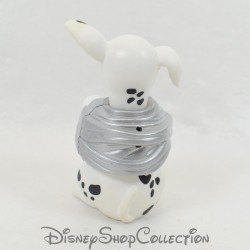 Figura cachorro de juguete MCDONALD'S Mcdo Los 101 dálmatas Disney cinta plateada 7 cm