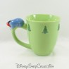 Mug in relief Bourriquet DISNEY STORE green Christmas fir trees ceramic cup 3D 11 cm