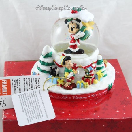 Globo de nieve Mickey y Pinocho DISNEYLAND PARÍS Globo de nieve de Navidad Navidad Disney 10 cm