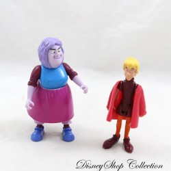 Set of 2 figures Merlin DISNEY HEROES Famosa Madame Mim and Arthur articulated 9 cm
