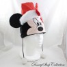 Bonnet Minnie DISNEY GIFI Noël effet sequins oreilles rouge blanc pompons 40 cm