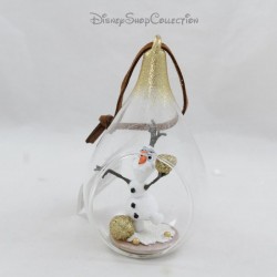 Glass Christmas Ball Olaf snowman DISNEYLAND PARIS The Snow Queen