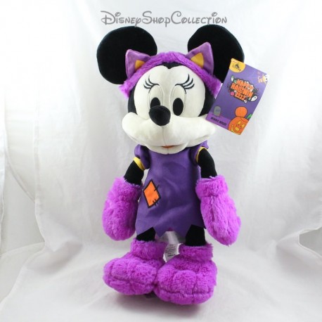 Peluche Minnie DISNEY Halloween gatto viola