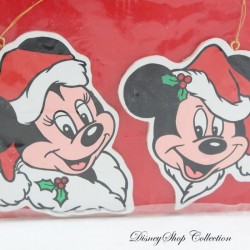 Christmas decorations Mickey Minnie DISNEY set of 2 cardboard ornaments 10 cm