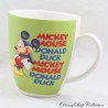 Tasse Micky und Donald DISNEY Grüne Micky Maus Donald Duck Keramik 10 cm