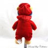 Peluche Winnie the Pooh DISNEY STORE Pigiama Natale 2001 berretto fiocco rosso 21 cm