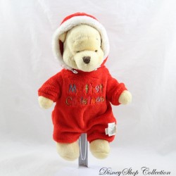 Peluche Winnie the Pooh DISNEY STORE Il mio primo cappuccio combinato natalizio 22 cm