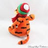 Plush Tigger DISNEY STORE hat and scarf red green Christmas 14 cm