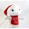 Marie DISNEYLAND PARIGI Asciugamano gatto di Natale Le Aristochats berretto sciarpa rossa 30 cm 