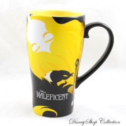 Mug Maleficient DISNEY STORE Maleficent and Aurora Sleeping Beauty yellow and black 15 cm