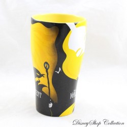 Mug Maleficient DISNEY STORE Maléfique et Aurore La Belle au bois dormant jaune et noir 15 cm