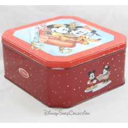 Topolino, Minnie e Pluto scatola di biscotti DISNEY Delacre slitta di Natale