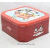 Mickey, Minnie and Pluto cookie tin DISNEY Delacre Christmas sleigh
